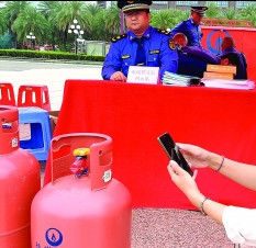 Ergonomic Cooking Gas Cylinder Barcode Tags Corrosion Resistance